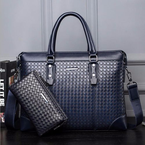 真皮编织公文包 商务休闲新风尚，厂家直销下的品质之选